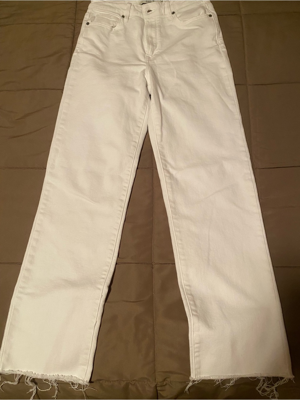 Women’s Hidden White Straight-Leg Jeans